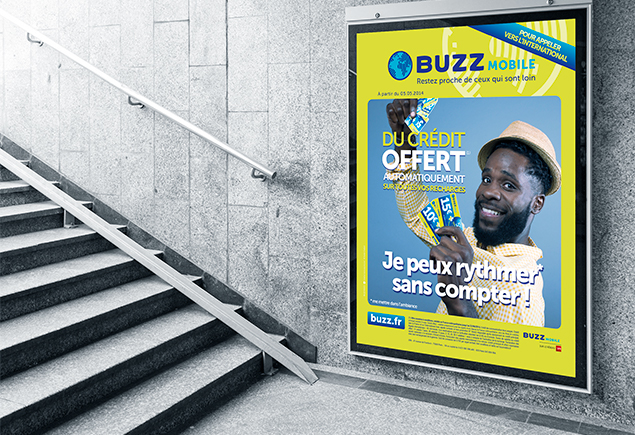 Conception campagne de communication produit Buzz Mobile
