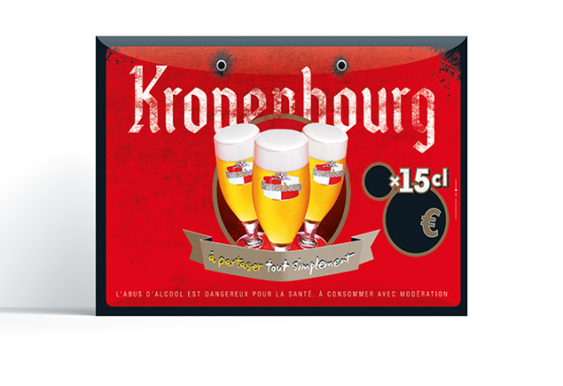 Conception affiche Kronenbourg, Groupe Carlsberg
