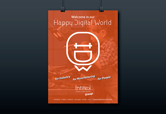 Refonte plateforme de marque et charte graphique – Intitek Happy Digital World