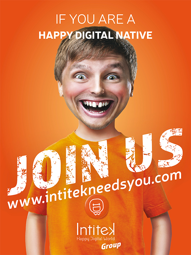 Conception campagne de communication Intitek – Happy Digital World